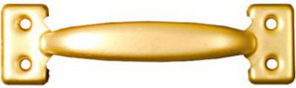 National Hardware® N116-889 Door Pull with Screws, 5-1/2", Dull Brass