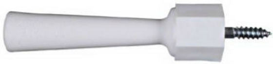 National Hardware® N191-510 Soft Jamb Door Stop, White, 2-Pack