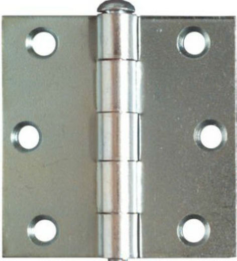 National Hardware® N195-644 Removable Pin Broad Hinge, 2-1/2", Zinc, 2-Pack