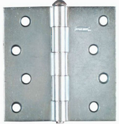 National Hardware® N195-677 Removable Pin Broad Hinge, 4" x 4", Zinc Plated