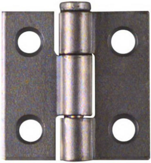 National Hardware® N141-606 Removable Pin Hinge, 1" x 1", Zinc Plated, 2-Pack