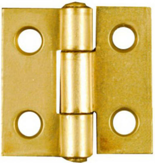 National Hardware® N145-946 Non-Removable Pin Hinge, 1", Brass, 2-Pack