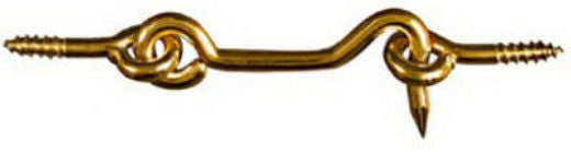 National Hardware® N118-133 Hook & Eye, 2-1/2", Solid Brass
