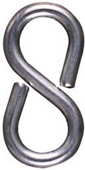 National Hardware® N121-434 Closed S Hook #813, 7/8", Zinc Plated, 8-Pack
