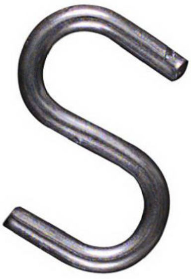 National Hardware® N121-566 Heavy Open S Hook, 1", Zinc Plated