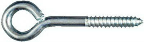 National Hardware® N220-681 Lag Screw Eye, 5/16" x 4", Zinc Plated