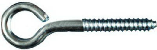 National Hardware® N220-707 Lag Screw Eye, 3/8" x 4-1/2", Zinc Plated