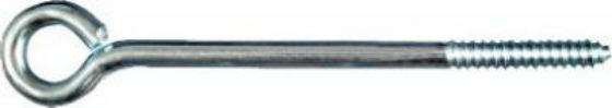 National Hardware® N220-715 Lag Screw Eye, 3/8" x 8", Zinc Plated