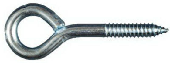 National Hardware® N220-723 Lag Screw Eye, 7/16" x 5-1/4", Zinc Plated