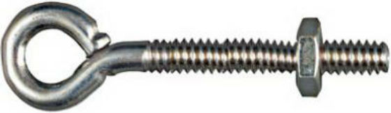 National Hardware® N221-069 Eye Bolt, 3/16" x 2", Zinc Plated