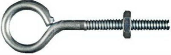 National Hardware® N221-077 Eye Bolt, 3/16" x 2.5", Zinc Plated