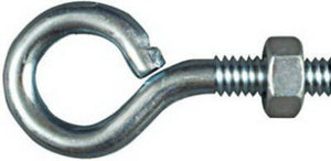 National Hardware® N221-085 Eye Bolt, 1/4" x 2", Zinc Plated