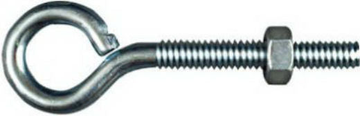 National Hardware® N221-119 Eye Bolt, 1/4" x 3", Zinc Plated