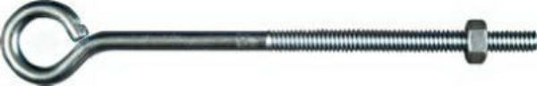 National Hardware® N221-143 Eye Bolt, 1/4" x 6", Zinc Plated