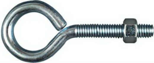 National Hardware® N221-267 Eye Bolt, 3/8" x 4", Zinc Plated