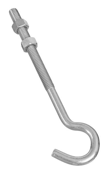 National Hardware® N221-697 Hook Bolt, 3/8" x 7", Zinc Plated