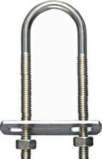 National Hardware® N222-133 U-Bolt #516, 5/16" x 1-3/8" x 3-3/4", Zinc Plated