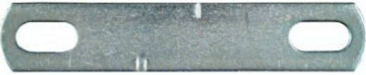 National Hardware® N222-331 Square U-Bolt Plate, 3/8" x 3", Zinc Plated