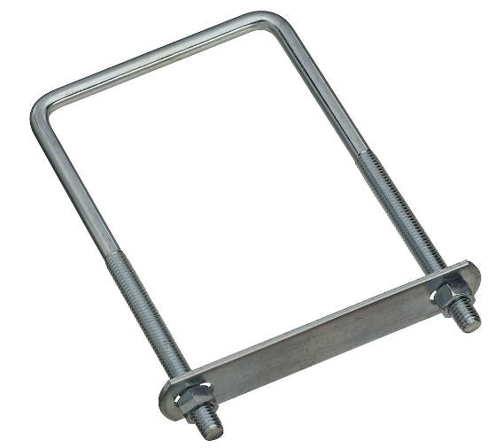 National Hardware® N222-406 Square U-Bolt #677-3/8" x 4" x 7", Zinc Plated