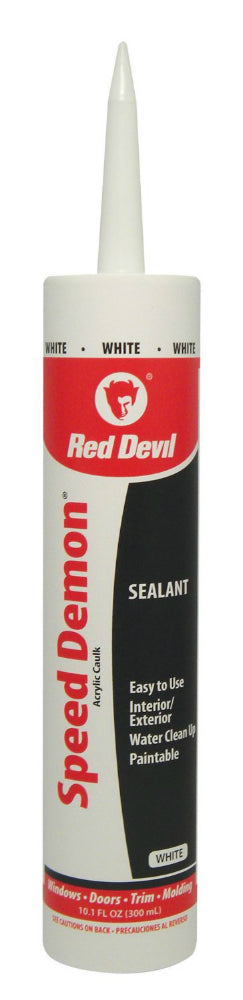 Red Devil® 0736 Speed Demon® Acrylic Caulk, 10.1 Oz, White
