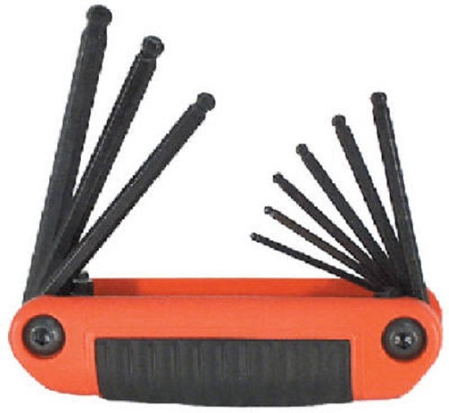 Eklind® 25919 9-In-1 Medium Fold Up Ball Hex Key Set