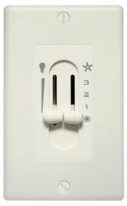 Hunter Fan 27182 Fan/Light Dual Slide Wall Control, 3 Speed