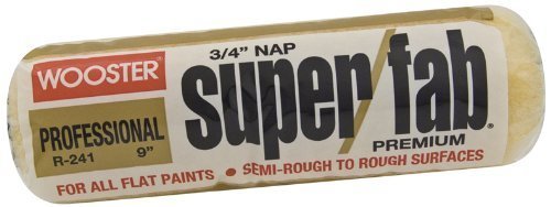 Wooster® R241-9 Super/Fab® Standard Semi-Rough/Rough Roller Cover, 3/4" Nap, 9"
