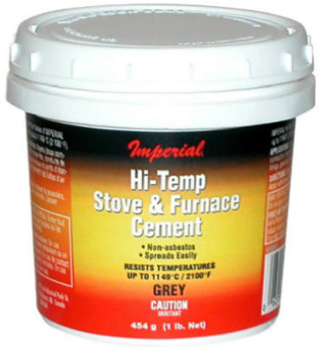 Imperial KK0068-A Hi Temperature Stove & Furnace Cement, 8 Oz, Gray