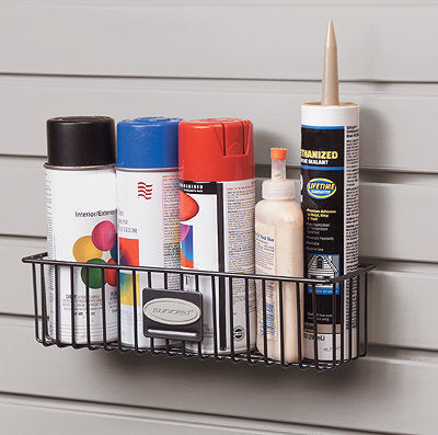 Suncast MB0311B Storage Trends® Basket, Black, 12" x 3"