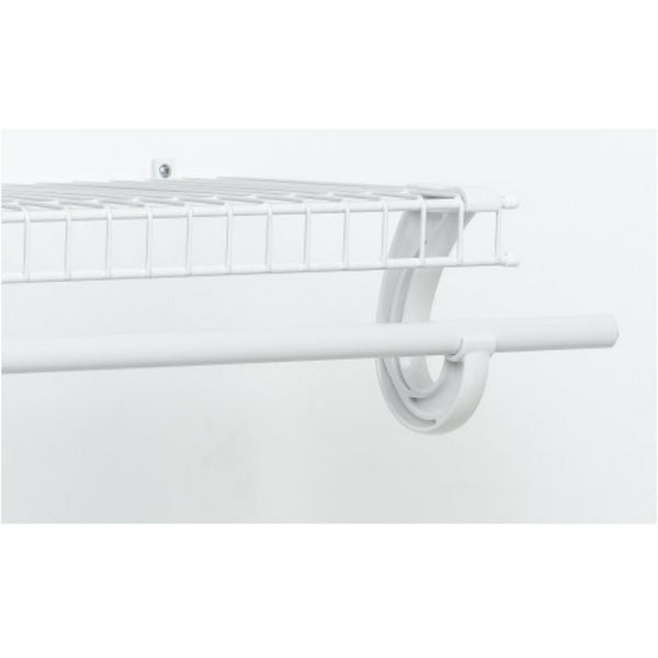 ClosetMaid® 205800 SuperSlide® Shelving Closet Hang Rod, White, 6'