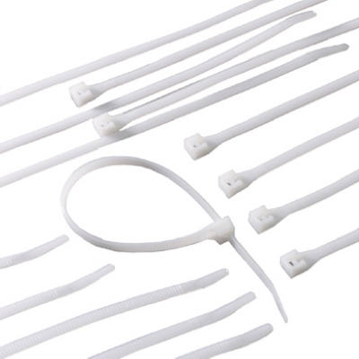 Gardner Bender 46-310 DoubleLock Nylon Cable Tie, White, 11", 75 Lb, 100-Pack