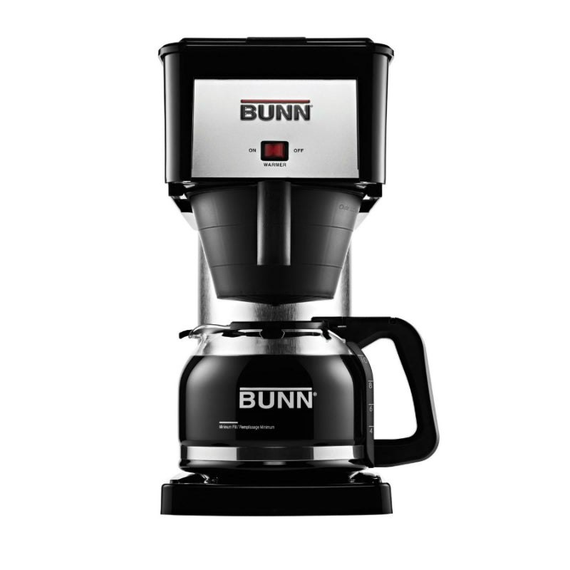 Bunn® BXB Velocity Brew® Coffee Brewer w/ Carafe, 10-Cup, Black & Stainless Steel
