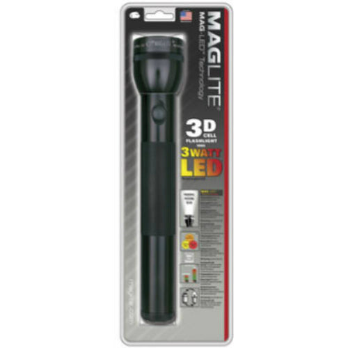 Maglite ST3D016 3-Cell D Led Aluminum Flashlight, Black