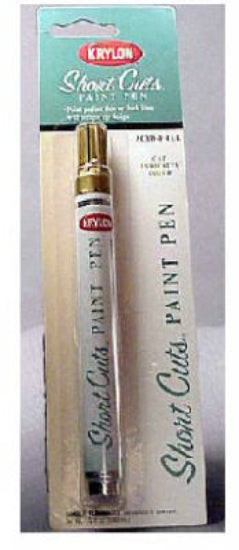 Krylon® SCP-901 Short Cuts® Hobby/Craft Paint Pen, Gold Leaf, 1/3 Oz