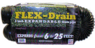 Perforated Flex Drain Black 4" X 25'