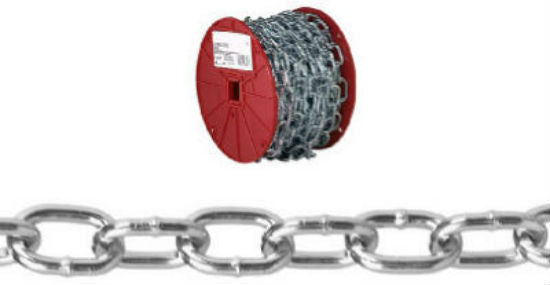 Campbell® 0722957 Passing Link Chain, 50', Zinc Plated