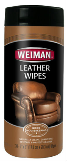 Weiman® 91 Leather Wipes with Sunscreen UVX15, 30-Count