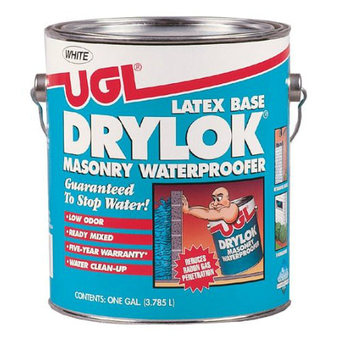 Drylok® 27513 Masonry Latex Base Waterproofing Paint, 1 Gallon, White