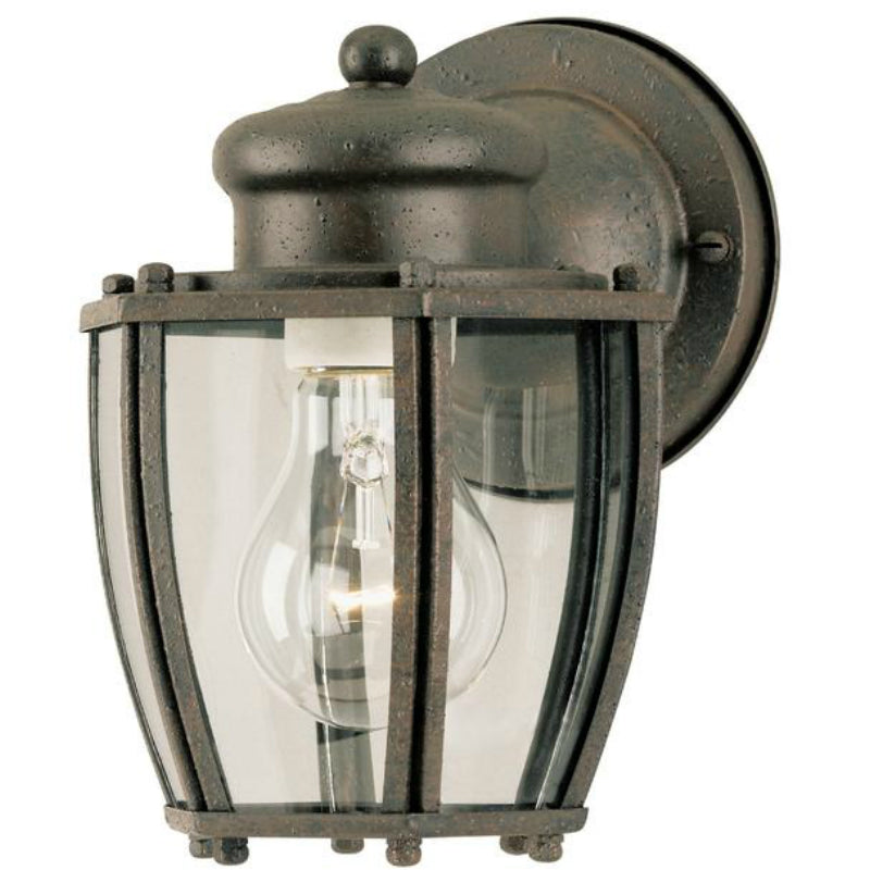 Westinghouse 64689 One-Light Exterior Wall Lantern, Textured Rust Patina