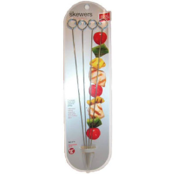 Good Cook™ 24460 Flat Skewer, Chrome Plated, 12"