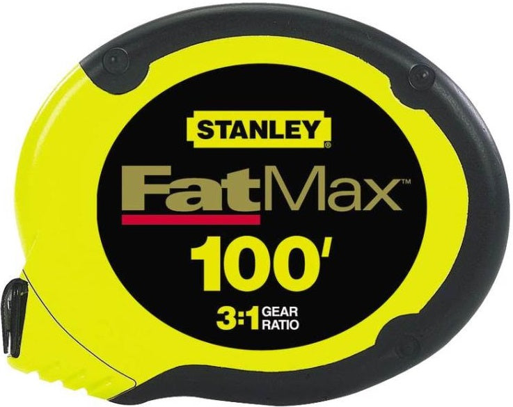 Stanley 34-130 Fat Max Tape Measures, 3/8" x 100'