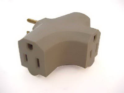 Beige Tri Tap Adapter