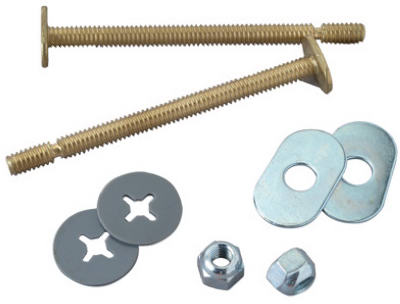 Master Plumber 682-537 Snap Off Toilet Flange Bolt, 1/4" x 3-1/2", 2-Pack