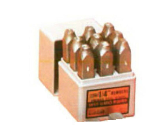 CH Hanson® 20685 Standard High Quality Number Stamp Set, 1/4", 9-Piece