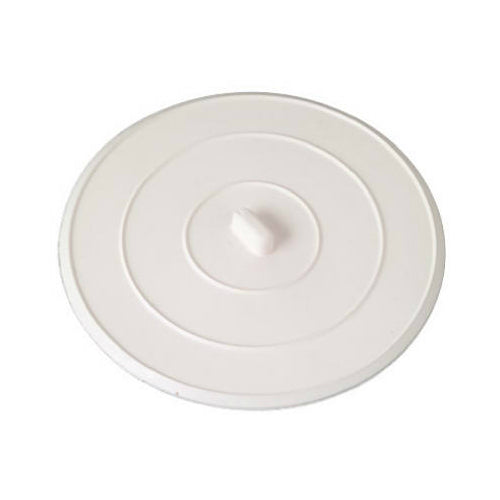 Master Plumber 682-804 Rubber Flat Suction Sink Stopper, 4-1/2", White