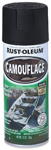 Rust-Oleum® 1916-830 Specialty Camouflage Spray Paint, 12 Oz, Black