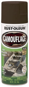 Rust-Oleum 1918-830 Specialty Camouflage Spray Paint, 12 Oz, Earth Brown