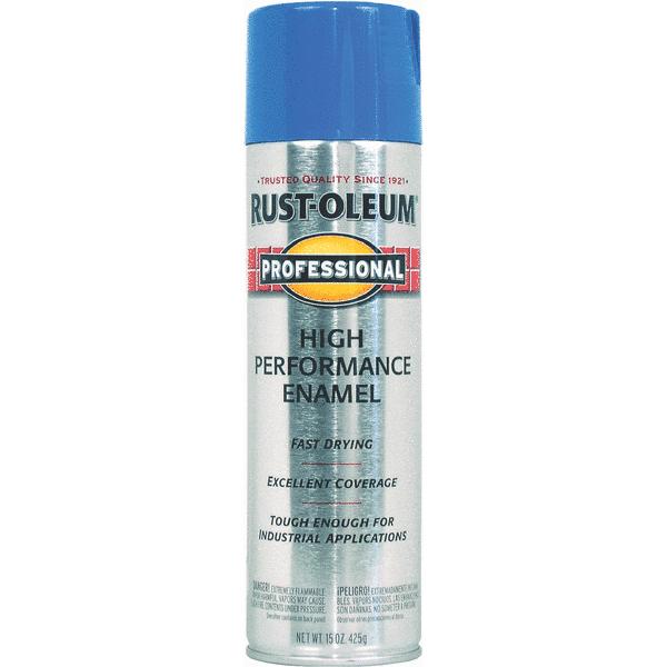 Rust-Oleum® Professional Protective Enamel Spray Paint, 15 Oz, Safety Blue