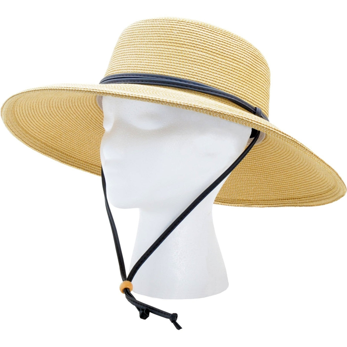 Sloggers® 442LB01 Women's Wide Brim Braided Sun Hat, UPF 50+, Light Brown