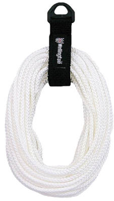 Wellington 34714 Pro-Line Polypropylene Rope, 3/16" x 50', White